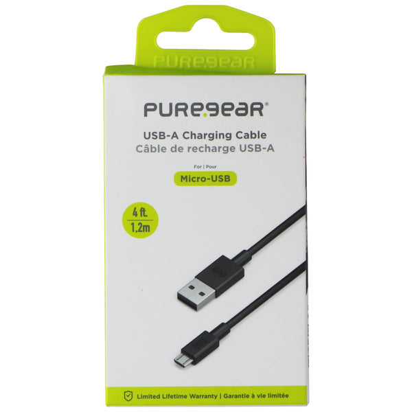 PureGear (4-ft) USB-A to Micro-USB Cable - Black
