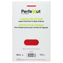 PureGear Perfekut Screen Protector Film for Back of Device - Red Carbon Fiber