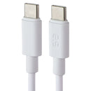 PureGear 4 Foot USB-C to USB-C Charging Cable - White