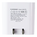PureGear LightSpeed (30W) USB-C Wall Charger + USB-C Cable - White (63995PG)