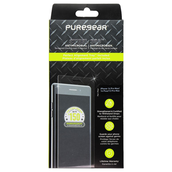PureGear Steel 360 Glass Screen for Apple iPhone 14 Plus/13 Pro Max - Clear