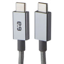 PureGear (62852PG) Braided 6 Foot USB-C Charging Cable - Silver