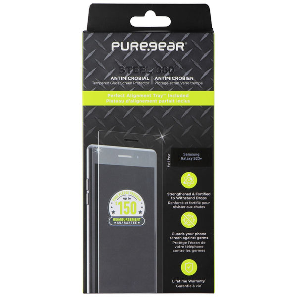 PureGear Steel 360 Tempered Glass Protector for Samsung Galaxy (S23+) - Clear