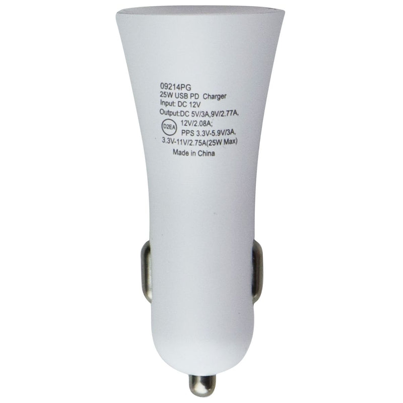 PureGear Light Speed 25W USB-C Car Charger - White (G01329PG)