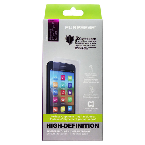 PureGear HD Tempered Glass Screen Protector for Apple iPhone 7 - Clear