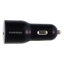 PureGear LightSpeed (35W) Single Port USB-C Car Charger - Black (64673PG)