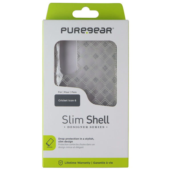 PureGear Slim Shell Series Case for Cricket Icon 6 - Diamond/Clear