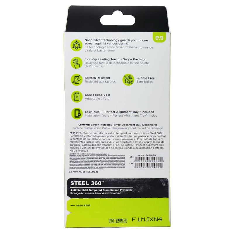 PureGear Steel 360 Tempered Glass Screen Protector for Google Pixel 9a