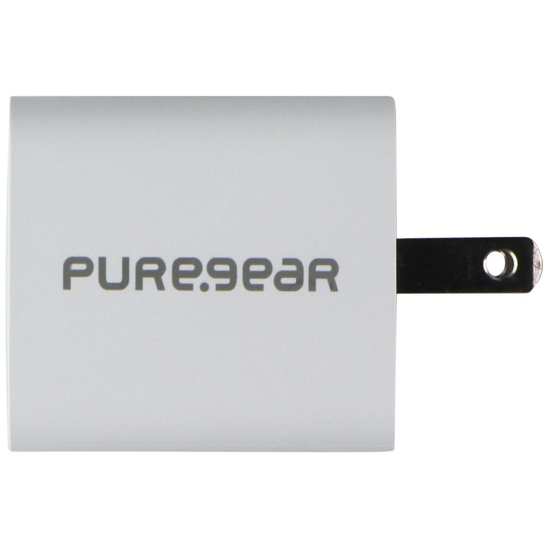 PureGear 20W USB-C Wall & Car Charger w/ USB-C to Lightning 8-Pin Cable - White