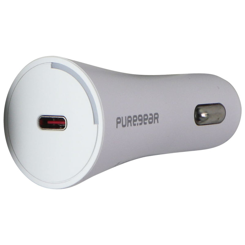 PureGear 20W USB-C Wall & Car Charger w/ USB-C to Lightning 8-Pin Cable - White