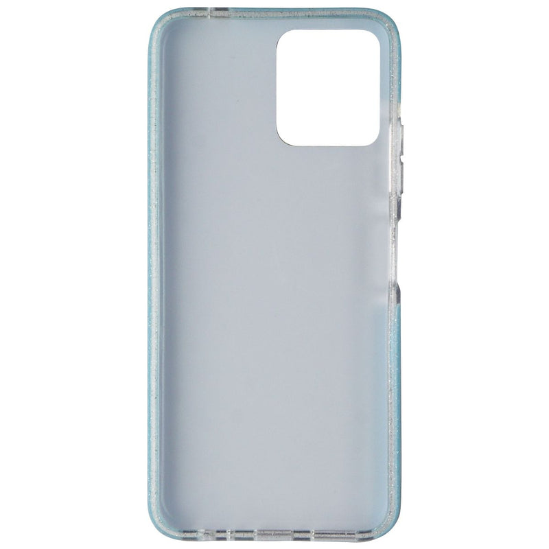 PureGear Slim Shell Series Hard Case for REVVL 6 5G - Blue Stripes/Glitter