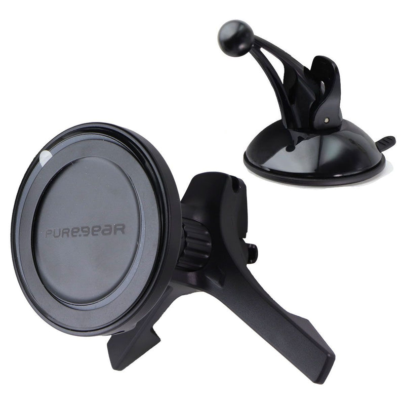 PureGear 15W Magnetic Car Mount Wireless Charger - Vent Clip/2x Mounts (NEW)