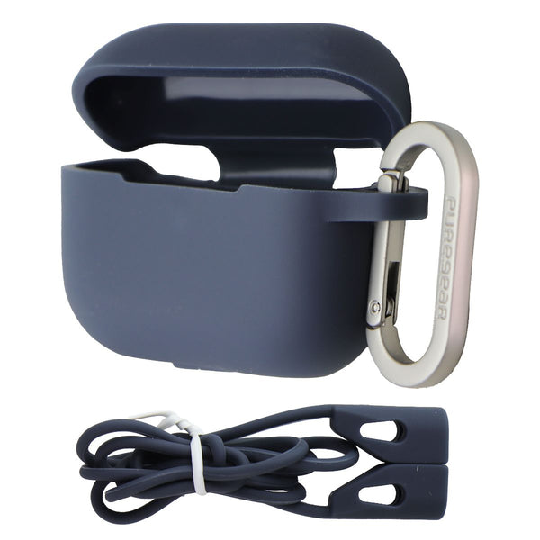 PureGear Silicone Case + Magnetic Strap for Apple AirPods Pro 2nd Gen - Blue