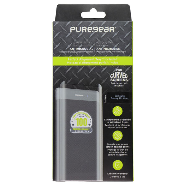 PureGear Steel 360 Series Tempered Glass for Samsung Galaxy S22 Ultra