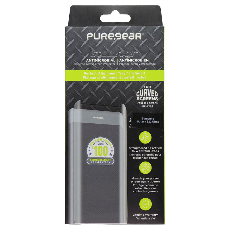 PureGear Steel 360 Series Tempered Glass for Samsung Galaxy S22 Ultra
