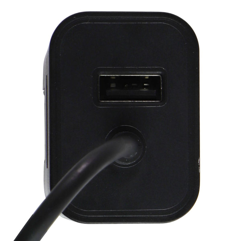 PureGear (24W) Lightning 8-Pin 5-Ft Wall Charger with Extra USB Port - Black