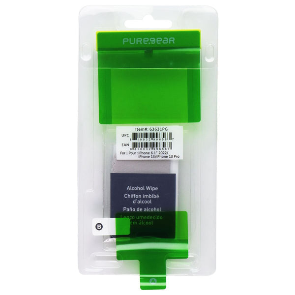 PureGear Tempered Glass Screen Protector for Apple iPhone 14 - Bulk Packaging