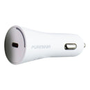 PureGear LightSpeed (45W) USB-C Single Port Car Charger - White (64000PG)