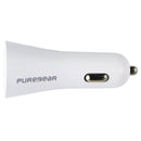 PureGear LightSpeed (45W) USB-C Single Port Car Charger - White (64000PG)