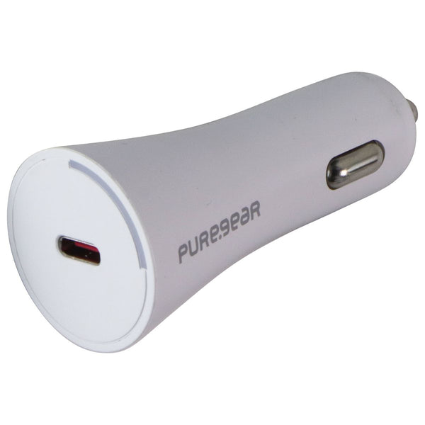 PureGear 20W USB-C Car Charger - White (09293PG)