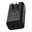 PureGear (24-Watt) Dual Port USB-A Wall charger - Black (62786PG)
