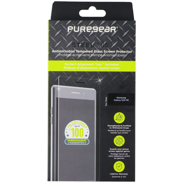 PureGear Steel 360 Tempered Glass Screen Protector for Samsung Galaxy S24 FE