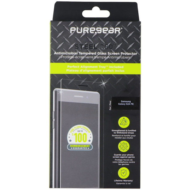 PureGear Steel 360 Tempered Glass Screen Protector for Samsung Galaxy S24 FE