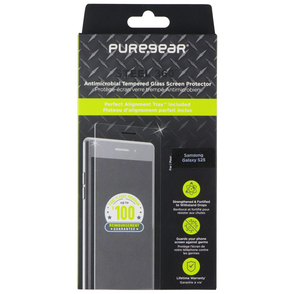 PureGear Steel 360 Tempered Glass Screen Protector for Samsung Galaxy S25