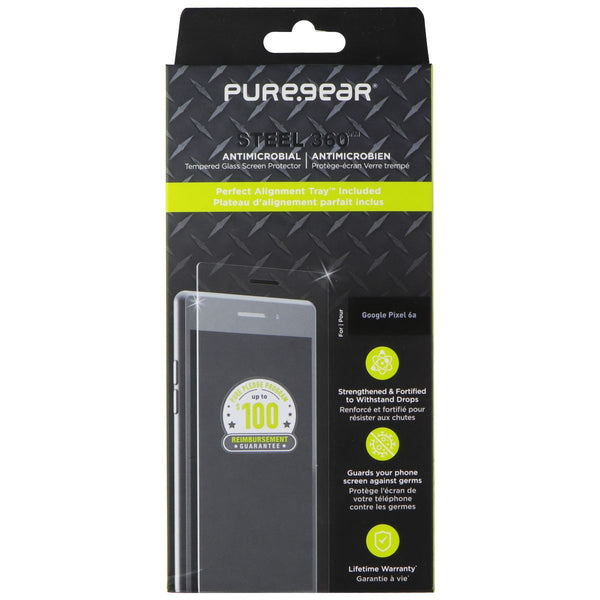 PureGear Steel 360 Screen Protector for Google Pixel 6a - Clear