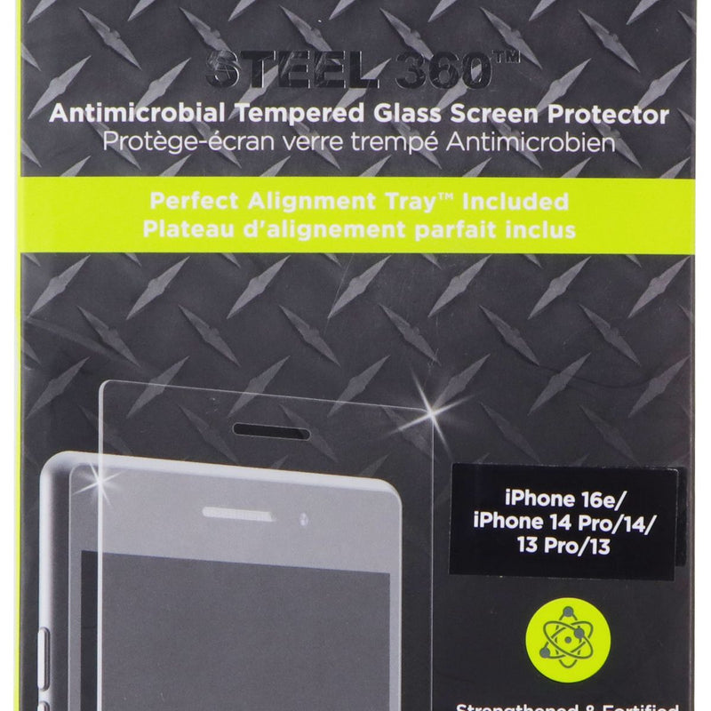 PureGear Steel 360 Screen Protector for Apple iPhone 16e/14 Pro/14/13 Pro/13