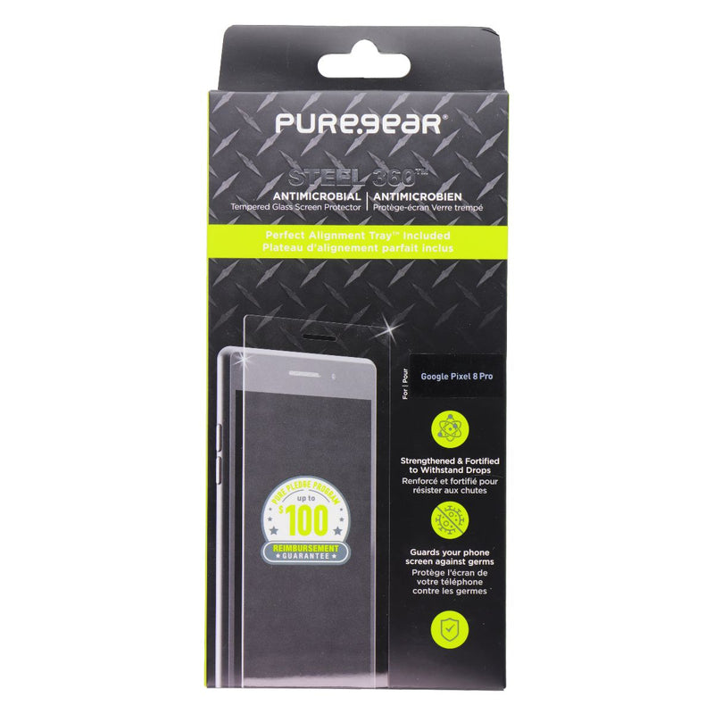 PureGear Steel 360 Screen Protector for Google Pixel 8 Pro - Clear