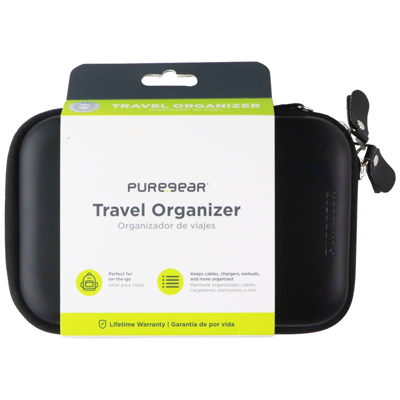 PureGear Travel Organizer Carry Case Zip-Up Pouch - Black
