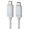 PureGear (4-ft) USB-C to USB-C Charge/Sync Cable - White (61192PG)