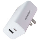 PureGear (42W) USB-A and USB-C Dual Port PD Charger - White (10858PG)