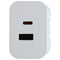 PureGear (42W) USB-A and USB-C Dual Port PD Charger - White (10858PG)