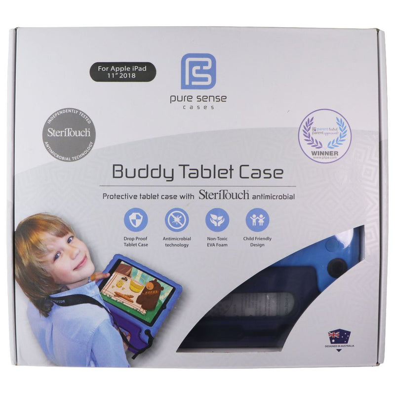 Pure Sense Buddy Tablet Case for Apple iPad 11-inch (2018) - Blue