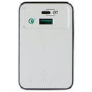 Qmadix Full Metal Jacket Dual-Port USB-C & USB-A 3.0 PD Charge Adapter - White