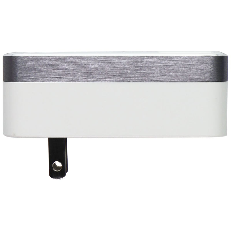 Qmadix Full Metal Jacket Dual-Port USB-C & USB-A 3.0 PD Charge Adapter - White