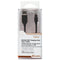 Qmadix (6-Ft) Braided USB to Lightning 8-Pin Charge/Sync Cable - Black