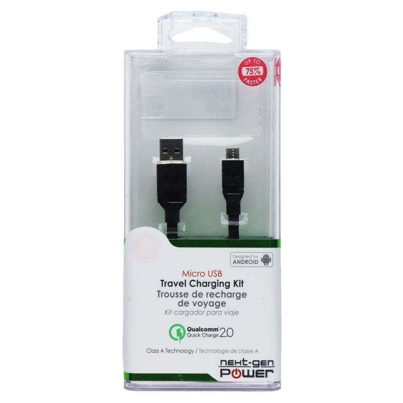 Qmadix (QM-PTHDMI-Q2) 6Ft  Wall Charger & Cable  for Micro USB Devices - Black