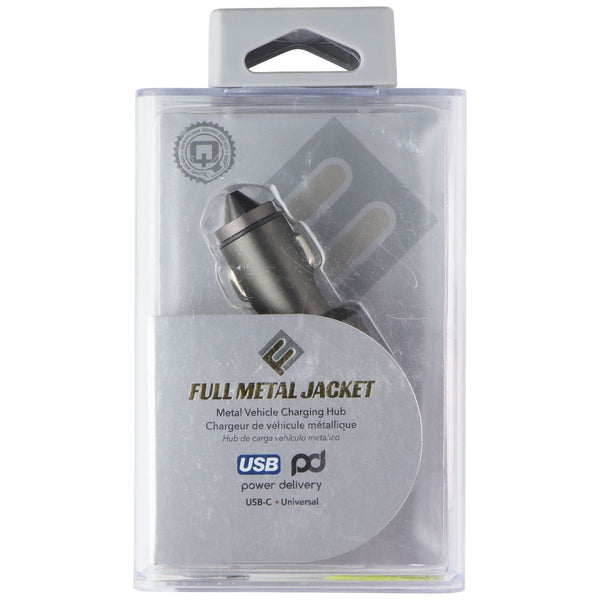 Qmadix Full Metal Jacket USB-C Power Delivery Car Charger - Silver