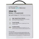 Quikcell (25W) PD Wall Charger USB-C Single Port Adapter (GaN Charging) - Black