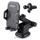 Quikcell DriveDock Universal 3-in-1 Car Mount - Black
