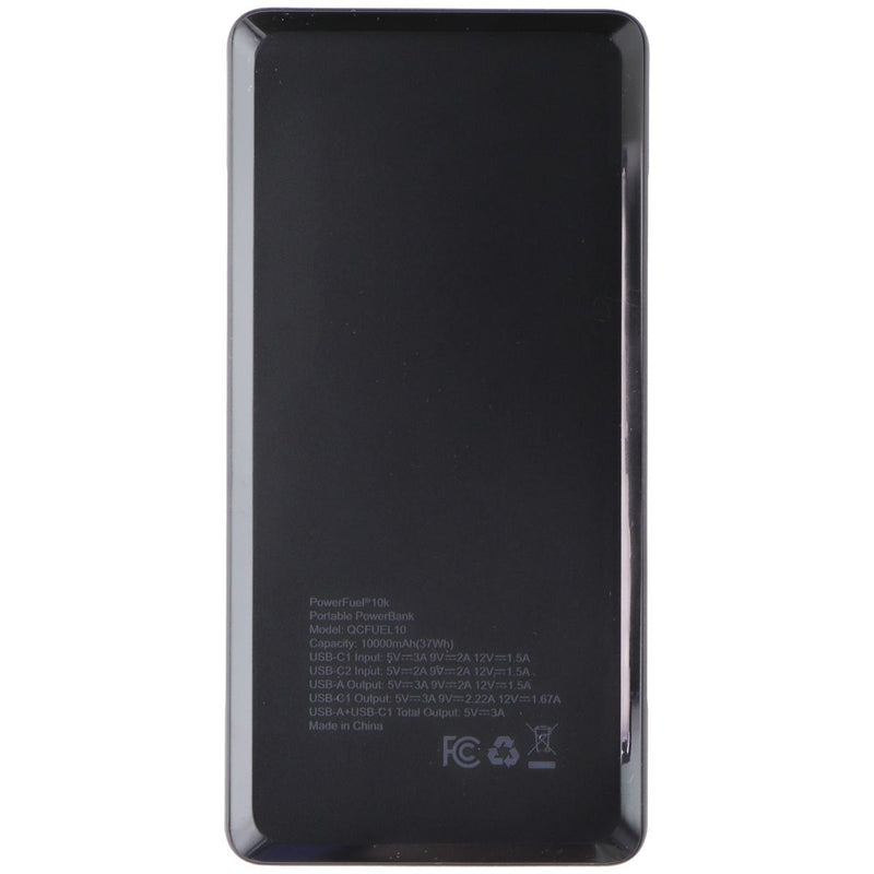 Quikcell PowerFuel (10K mAh) Multi-Port Portable Powerbank - Black