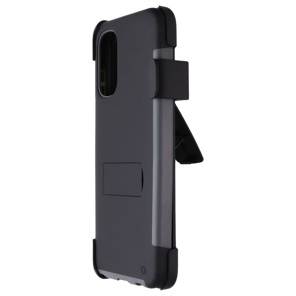 Quikcell Advocate + Holster for Motorola Moto G Stylus (2022) - Steel Black