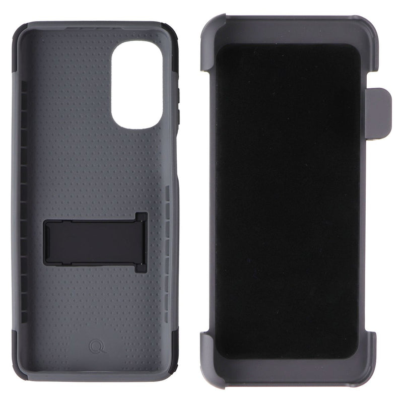 Quikcell Advocate + Holster for Motorola Moto G Stylus (2022) - Steel Black