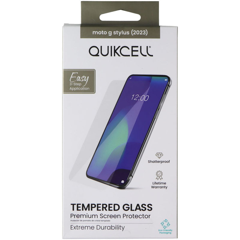 Quikcell Tempered Glass Premium Screen Protector for Moto G Stylus (2023)
