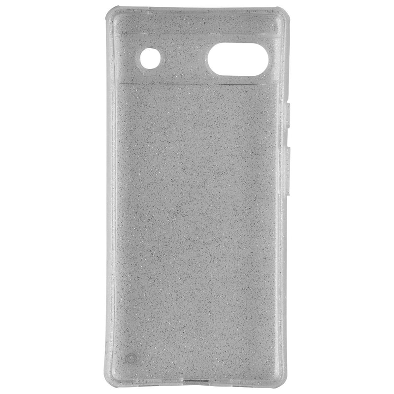 Quikcell Icon Silver Shimmer Case for Google Pixel 6a - Glitter/Clear