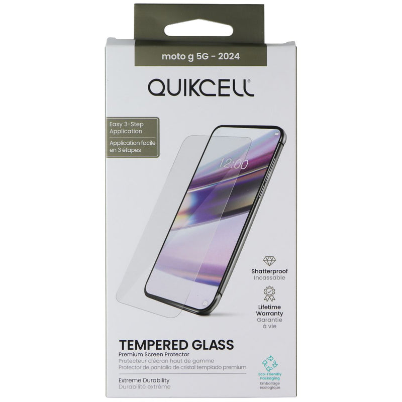 Quikcell Tempered Glass Screen Protector for Motorola Moto G 5G - 2024