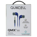 Quikcell QMIX 100 (3.5mm) Wired Earbuds - Blue